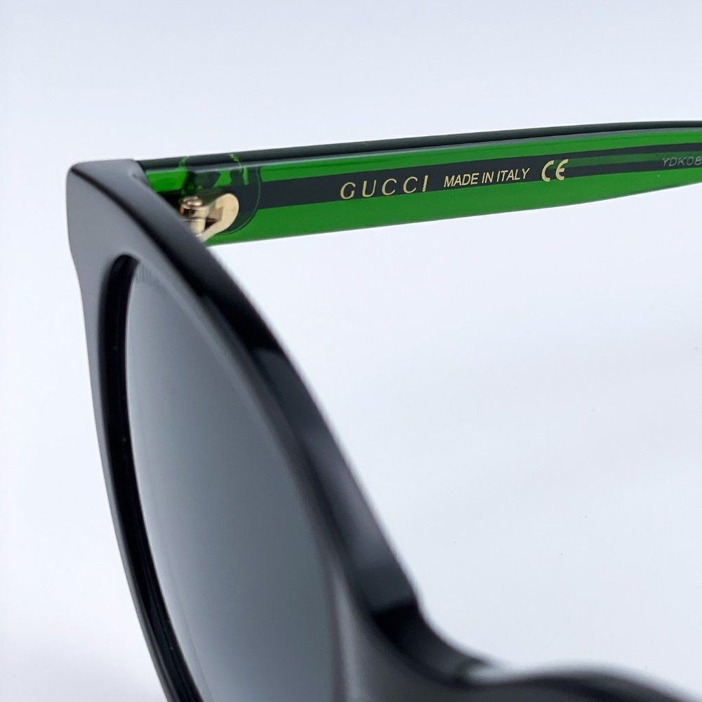 NEW GUCCI GG0702SKN 004 Black/Colorful Gray Gradient Round Women Sunglasses - Picture 9 of 13